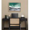 image:imageKate and Laurel Blake Black Sands Dream Framed Printed Glass Wall Art by Janet MeinkeLau 18x24 Natural Coastal Beach Art for Wall