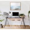 image:imageKate and Laurel Blake Waving Framed Printed Acrylic Wall Art by Emiko and Mark Franzen of F2Images 24x32 Natural Decorative Soft Ocean Wall Dcor