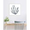 image:imageKate and Laurel Coastal Coral Seaweed Botanical 6 Framed Canvas Wall Art by The Creative Bunch Studio 22 x 22 Sylvie Beaded White Modern Contemporary Abstract Beach Nature Art for Wall Decor