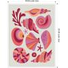 image:imageKate and Laurel Coastal Ocean Seashells Framed Canvas Wall Art by Rachel Lee 18 x 24 Sylvie White Coastal Beach Abstract Art for Wall Decor Living Room Bedroom