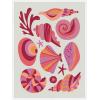 image:imageKate and Laurel Coastal Ocean Seashells Framed Canvas Wall Art by Rachel Lee 18 x 24 Sylvie White Coastal Beach Abstract Art for Wall Decor Living Room Bedroom