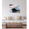 image:imageKate and Laurel Crashing Waves on the Portuguese Coast Framed Canvas Wall Art by Michael Schauer 42 x 32 Sylvie White Coastal Nature Landscapes Beach Art for Wall Decor Living Room Bedroom