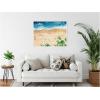 image:imageKate and Laurel Framed Canvas Wall Art Print A Day of Play Vibrant by Janet Meinke Lau 42 x 32 Sylvie White Frame Coastal Beach Art for Wall Decor