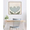 image:imageKate and Laurel Framed Canvas Wall Art Print Blue Flower by Gabrielly Guedes 22 x 22 Sylvie Dark Gold Frame Modern Contemporary Flower Art for Wall DecorSylvie Dark Gold