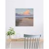 image:imageKate and Laurel Framed Canvas Wall Art Print Blushing Sky by Mary Sparrow 22 x 22 Sylvie White Frame Coastal Beach Art for Wall Decor