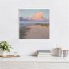 image:imageKate and Laurel Framed Canvas Wall Art Print Blushing Sky by Mary Sparrow 22 x 22 Sylvie White Frame Coastal Beach Art for Wall Decor
