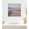 image:imageKate and Laurel Framed Canvas Wall Art Print Blushing Sky by Mary Sparrow 22 x 22 Sylvie White Frame Coastal Beach Art for Wall Decor