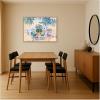 image:imageKate and Laurel Framed Canvas Wall Art Print Cannes le Suquet Croisette Raoul Dufy by Nostalgia Prints 38 x 28 Sylvie Natural Frame Whimsical Tropical Art for Wall Decor