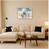 image:imageKate and Laurel Framed Canvas Wall Art Print Cannes le Suquet Croisette Raoul Dufy by Nostalgia Prints 38 x 28 Sylvie Natural Frame Whimsical Tropical Art for Wall Decor
