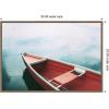 image:imageKate and Laurel Framed Canvas Wall Art Print Drifting in the Sky by Alicia Bock 33 x 23 Sylvie Walnut Frame Modern Contemporary Beach Art for Wall Decor