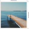 image:imageKate and Laurel Framed Canvas Wall Art Print Etang de Thau by Laura Evans 22 x 22 Sylvie White Frame Coastal Beach Art for Wall Decor