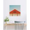 image:imageKate and Laurel Framed Canvas Wall Art Print Hang Loose by Laura Evans 22 x 22 Sylvie White Frame Coastal Beach Art for Wall Decor