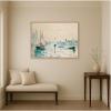 image:imageKate and Laurel Framed Canvas Wall Art Print Honfleur le petit port Henri Manguin by Nostalgia Prints 42 x 32 Sylvie Natural Frame Coastal Beach Art for Wall Decor