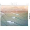 image:imageKate and Laurel Framed Canvas Wall Art Print Layers of Water by Emiko and Mark Franzen F2 Images 42 x 32 Sylvie White Frame Coastal Beach Art for Wall Decor