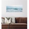 image:imageKate and Laurel Framed Canvas Wall Art Print Ocean Swim Panel by Stephanie Klatt 40 x 18 Sylvie White Frame Coastal Beach Art for Wall Decor