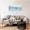 image:imageKate and Laurel Framed Canvas Wall Art Print Ocean Swim Panel by Stephanie Klatt 40 x 18 Sylvie White Frame Coastal Beach Art for Wall Decor