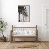 image:imageKate and Laurel Framed Canvas Wall Art Print Pier Over The Water by Alicia Abla 28 x 38 Sylvie Walnut Frame Modern Contemporary Beach Art for Wall Decor