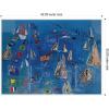 image:imageKate and Laurel Framed Canvas Wall Art Print Regates a Cowes 1929 by Raoul Dufy by Nostalgia Prints 42 x 32 Sylvie White Frame Coastal Beach Art for Wall Decor