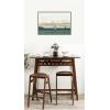 image:imageKate and Laurel Framed Canvas Wall Art Print Sail 6869 by Alicia Bock 33 x 23 Sylvie Walnut Frame Coastal Beach Art for Wall Decor