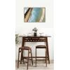 image:imageKate and Laurel Framed Canvas Wall Art Print Sail Away by Alicia Bock 33 x 23 Sylvie Walnut Frame Coastal Beach Art for Wall Decor