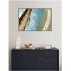 image:imageKate and Laurel Framed Canvas Wall Art Print Sail Away by Alicia Bock 33 x 23 Sylvie Walnut Frame Coastal Beach Art for Wall Decor
