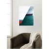 image:imageKate and Laurel Framed Canvas Wall Art Print Sailing Across Costal Waters by Alicia Abla 18 x 24 Sylvie White Frame Modern Contemporary Beach Art for Wall Decor