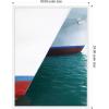 image:imageKate and Laurel Framed Canvas Wall Art Print Sailing Across Costal Waters by Alicia Abla 18 x 24 Sylvie White Frame Modern Contemporary Beach Art for Wall Decor