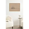 image:imageKate and Laurel Framed Canvas Wall Art Print Sketch of Ships Clarkson Stanfields by Nostalgia Prints 24 x 18 Sylvie Natural Frame Vintage Beach Art for Wall Decor