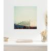 image:imageKate and Laurel Framed Canvas Wall Art Print Under the Umbrella by Laura Evans 22 x 22 Sylvie White Frame Coastal Beach Art for Wall Decor