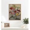image:imageKate and Laurel Framed Canvas Wall Art Print Vase avec bouquet de fleurs by Louis Valtat by Nostalgia Prints 18 x 24 Sylvie Beaded Rustic Natural Frame Traditional Still Life Art for Wall Decor