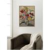 image:imageKate and Laurel Framed Canvas Wall Art Print Vase avec bouquet de fleurs by Louis Valtat by Nostalgia Prints 18 x 24 Sylvie Beaded Rustic Natural Frame Traditional Still Life Art for Wall Decor