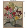 image:imageKate and Laurel Framed Canvas Wall Art Print Vase avec bouquet de fleurs by Louis Valtat by Nostalgia Prints 18 x 24 Sylvie Beaded Rustic Natural Frame Traditional Still Life Art for Wall Decor
