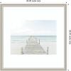 image:imageKate and Laurel Framed Wall Art Print Beach 5s by Amy Peterson 26 x 26 Florence Silver Frame Coastal Beach Art for Wall DecorFlorence Silver