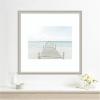 image:imageKate and Laurel Framed Wall Art Print Beach 5s by Amy Peterson 26 x 26 Florence Silver Frame Coastal Beach Art for Wall DecorFlorence Silver