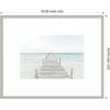 image:imageKate and Laurel Framed Wall Art Print Beach 5s by Amy Peterson 26 x 26 Florence Silver Frame Coastal Beach Art for Wall DecorFlorence Silver
