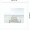 image:imageKate and Laurel Framed Wall Art Print Beach 5s by Amy Peterson 26 x 26 Florence Silver Frame Coastal Beach Art for Wall DecorSvelte White