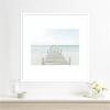 image:imageKate and Laurel Framed Wall Art Print Beach 5s by Amy Peterson 26 x 26 Florence Silver Frame Coastal Beach Art for Wall DecorSvelte White