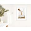 image:imageKate and Laurel Framed Wall Art Print Mother and Baby Giraffe in Traditional Vintage Bathtub by Amy Peterson 21 x 27 Oliver White Narrow Frame Whimsical Animal Art for Wall Decor27L x 21W