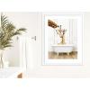 image:imageKate and Laurel Framed Wall Art Print Mother and Baby Giraffe in Traditional Vintage Bathtub by Amy Peterson 21 x 27 Oliver White Narrow Frame Whimsical Animal Art for Wall Decor35L x 28W