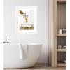 image:imageKate and Laurel Framed Wall Art Print Mother and Baby Giraffe in Traditional Vintage Bathtub by Amy Peterson 21 x 27 Oliver White Narrow Frame Whimsical Animal Art for Wall Decor27L x 21W