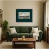image:imageKate and Laurel Framed Wall Art Print North Sea Olga Wisinger Faux Mat by Nostalgia Prints 42 x 34 Florence Light Brown Frame Traditional Beach Art for Wall Decor