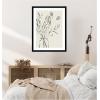 image:imageKate and Laurel Framed Wall Art Print SB Protea Sketch No 2 by Sara Berrenson 19 x 25 Svelte Noir Black Frame Modern Contemporary Still Life Art for Wall DecorSvelte Noir Black