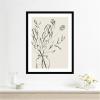image:imageKate and Laurel Framed Wall Art Print SB Protea Sketch No 2 by Sara Berrenson 19 x 25 Svelte Noir Black Frame Modern Contemporary Still Life Art for Wall DecorSvelte Noir Black