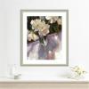 image:imageKate and Laurel Framed Wall Art Print Shadow Dance by Mary Sparrow 22 x 26 Florence Silver Frame Traditional Flowers Still Life Art for Wall Decor26L x 22W