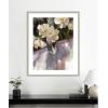 image:imageKate and Laurel Framed Wall Art Print Shadow Dance by Mary Sparrow 22 x 26 Florence Silver Frame Traditional Flowers Still Life Art for Wall Decor42L x 34W