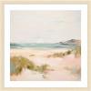 image:imageKate and Laurel Framed Wall Art Print Tranquil Landscape V expansion by Amy Lighthall 22 x 26 Woodgrain Stripe Blonde Frame Coastal Beach Art for Wall DecorWoodgrain Stripe Blonde
