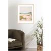 image:imageKate and Laurel Framed Wall Art Print Tranquil Landscape V expansion by Amy Lighthall 22 x 26 Woodgrain Stripe Blonde Frame Coastal Beach Art for Wall DecorWoodgrain Stripe Blonde