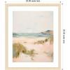 image:imageKate and Laurel Framed Wall Art Print Tranquil Landscape V expansion by Amy Lighthall 22 x 26 Woodgrain Stripe Blonde Frame Coastal Beach Art for Wall DecorWoodgrain Stripe Blonde