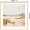image:imageKate and Laurel Framed Wall Art Print Tranquil Landscape V expansion by Amy Lighthall 22 x 26 Woodgrain Stripe Blonde Frame Coastal Beach Art for Wall DecorWoodgrain Stripe Blonde