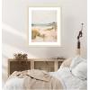 image:imageKate and Laurel Framed Wall Art Print Tranquil Landscape V expansion by Amy Lighthall 22 x 26 Woodgrain Stripe Blonde Frame Coastal Beach Art for Wall DecorWoodgrain Stripe Blonde